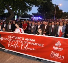 Edirne Belediyesi’nden gençlik yürüyüşü