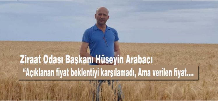 Ziraat Odası Başkanı Arabacı: “Verilen fiyata çok kötü diyemeyiz”