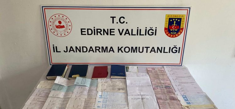 Edirne’de ‘tefeci’ operasyonu