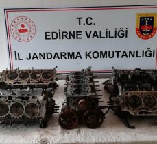 Edirne’de kaçak oto parçası ele geçirildi