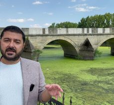 YAZGAN, Tunca Nehri’nin kirliliğini göstererek, “Bu pisliğin içinde yaşamak zorunda mıyız?” diye sordu