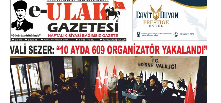 Edirne Ulak Gazetesi 45. Sayı