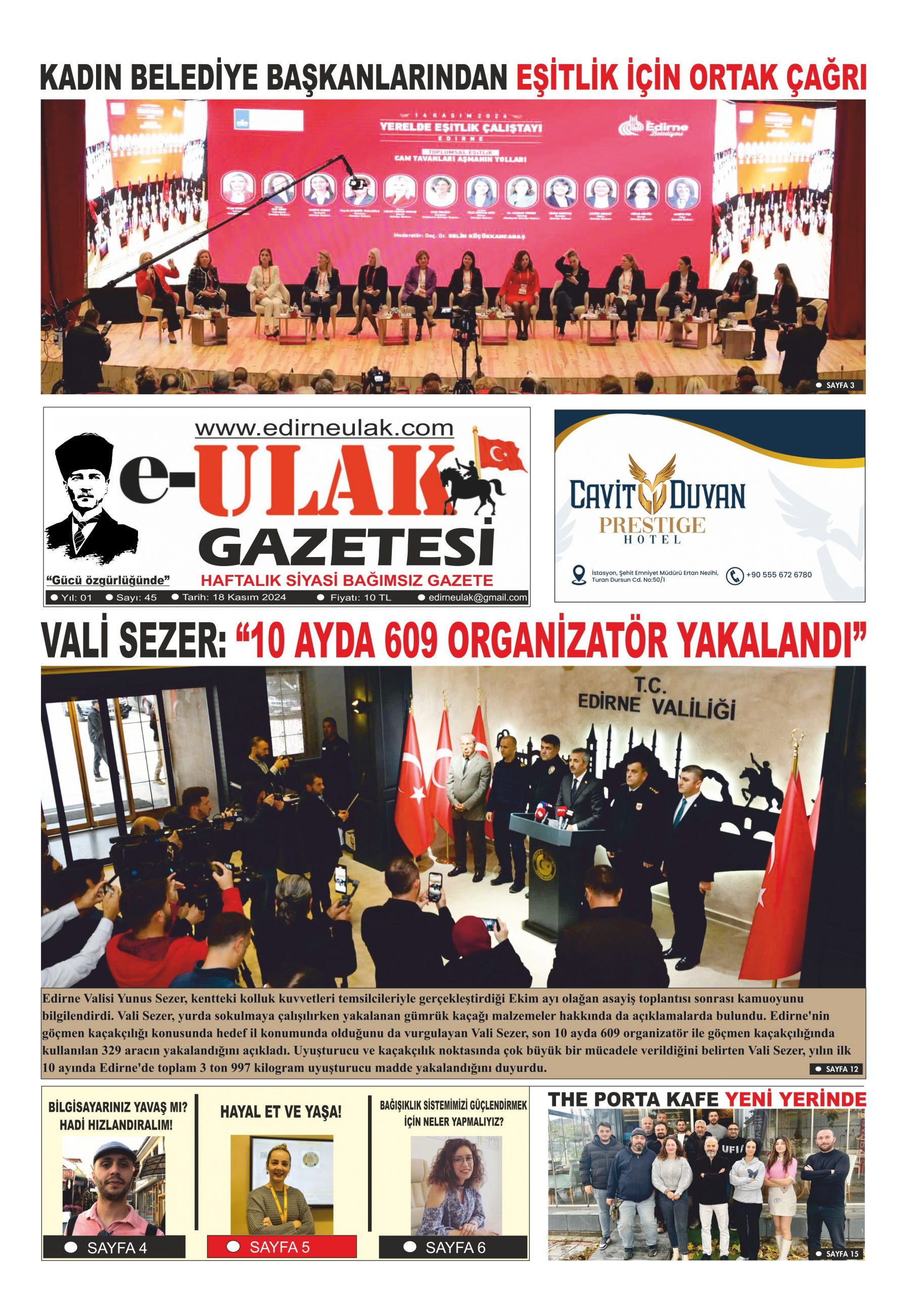 Edirne Ulak Gazetesi 45. Sayı