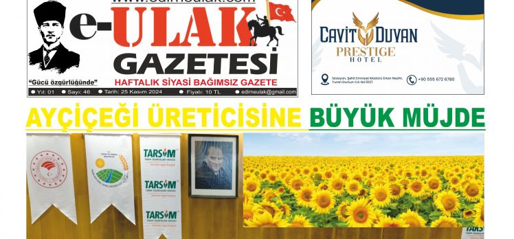 Edirne Ulak Gazetesi 46. Sayı